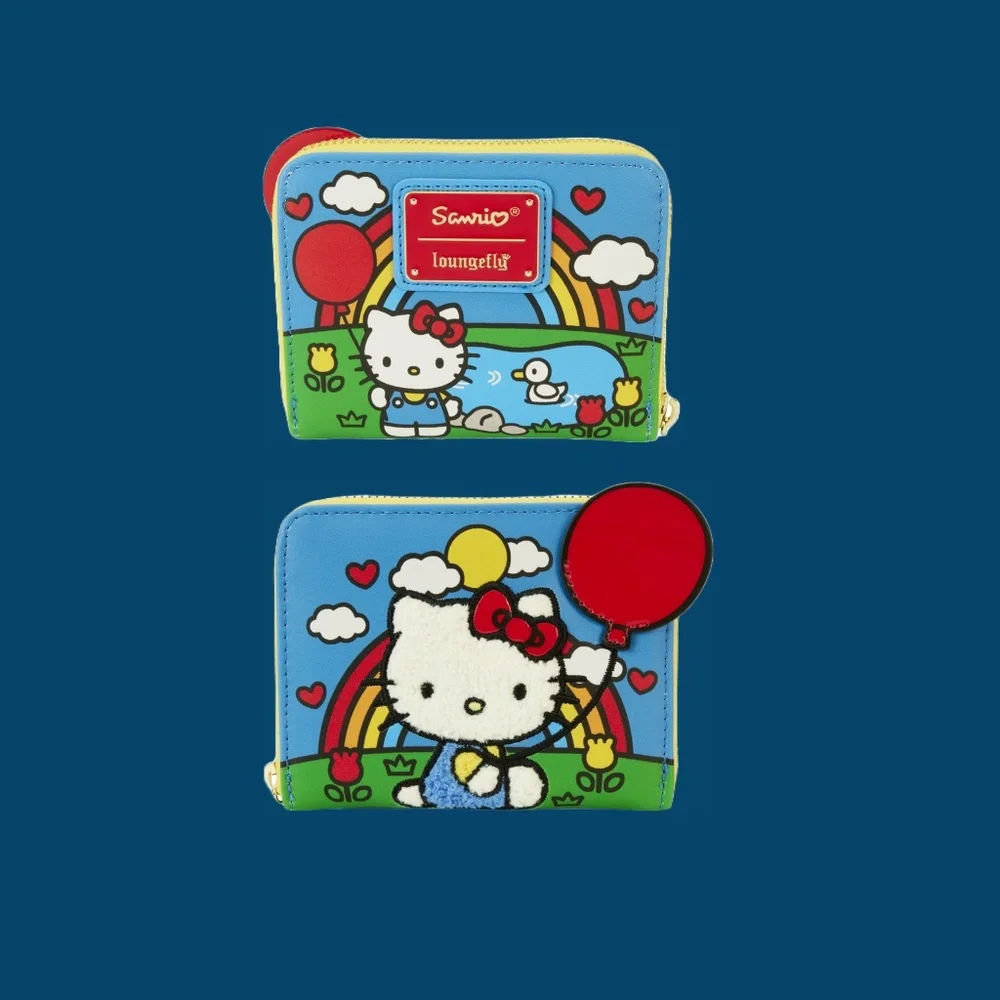 Loungefly Sanrio‎ Hello Kitty 50th Anniversary Metallic Mini Backpack and Wallet